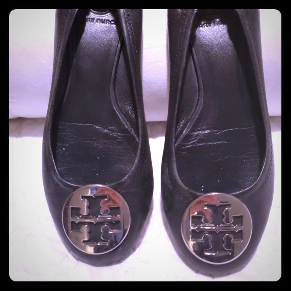 Black Tory Burch Flats